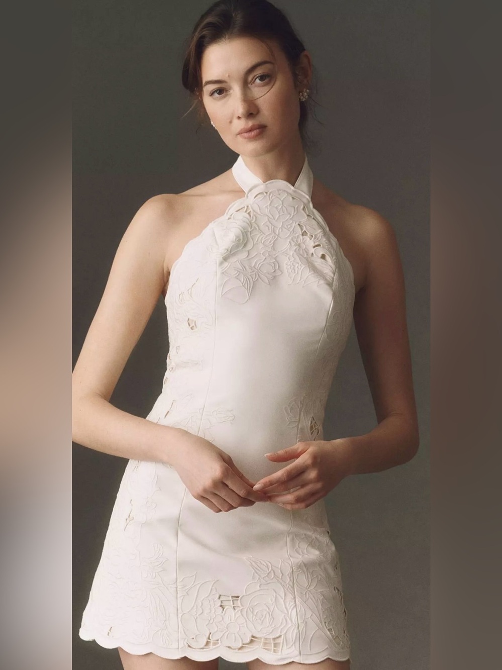 BHLDN Cutwork Mini Dress